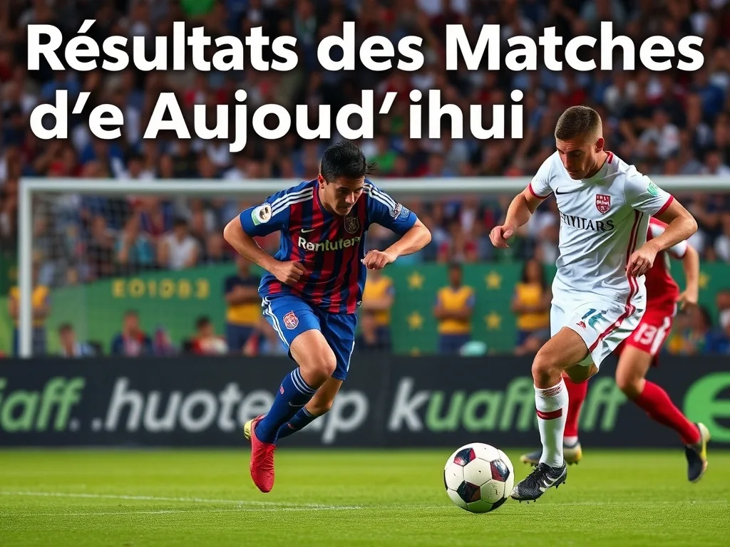 Résultats des Matches d'Aujourd'hui : Analyse et Stats des Performances