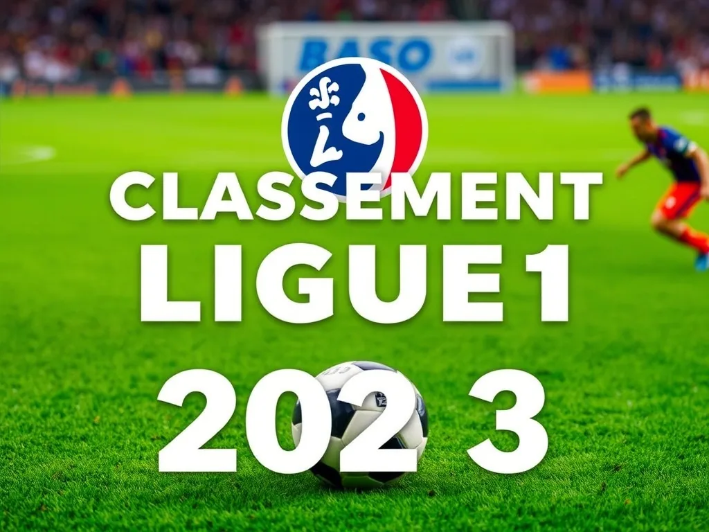 Classement Ligue 1 2023 : Résultats Live et Analyse Complète