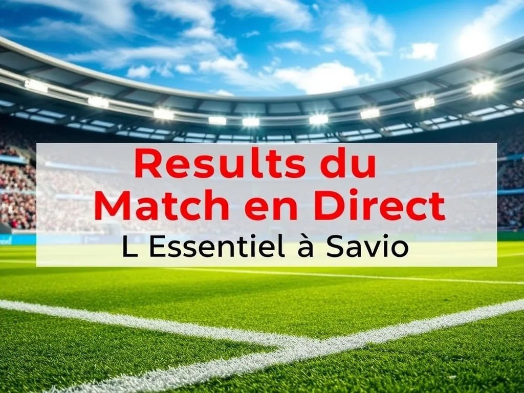 Résultats du Match en Direct : L'Essentiel à Savoir