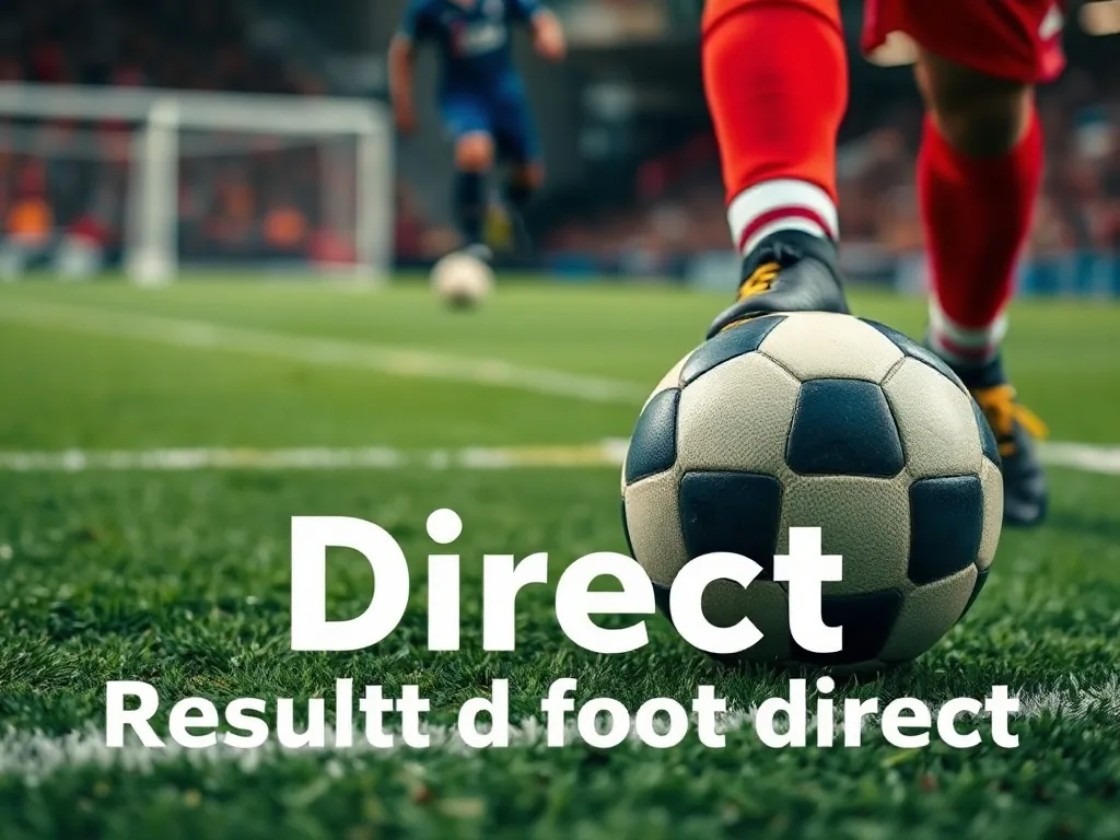 Resultat du Foot Direct : résultat du foot direct maintenant et en temps réel