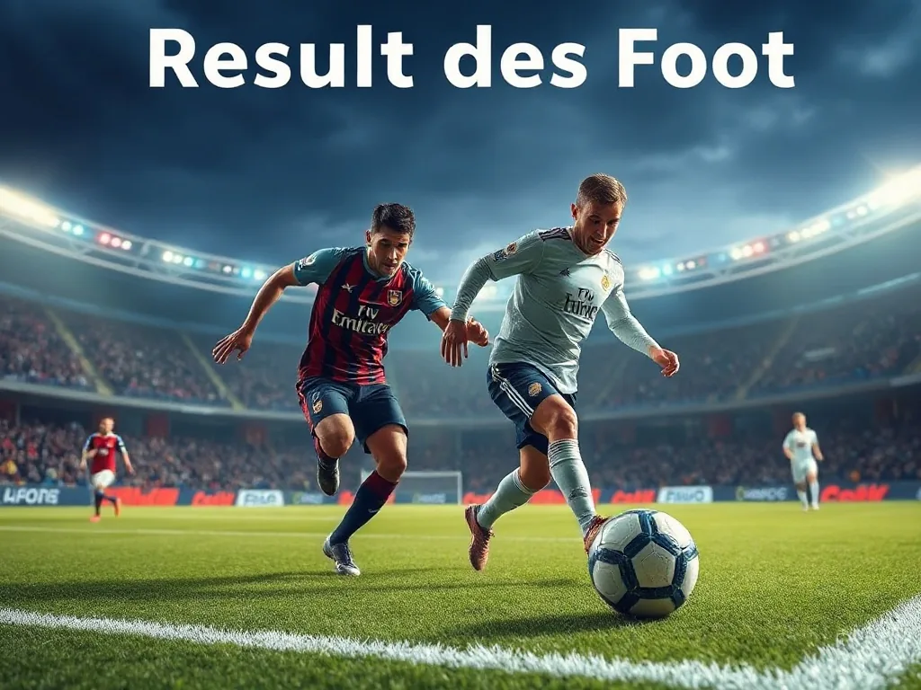 Resultat des Foot : résultat des foot européens - Analyse et Statistiques