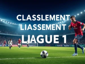 Resultat Classement Ligue 1 : résultat et classement Ligue 1 détaillé